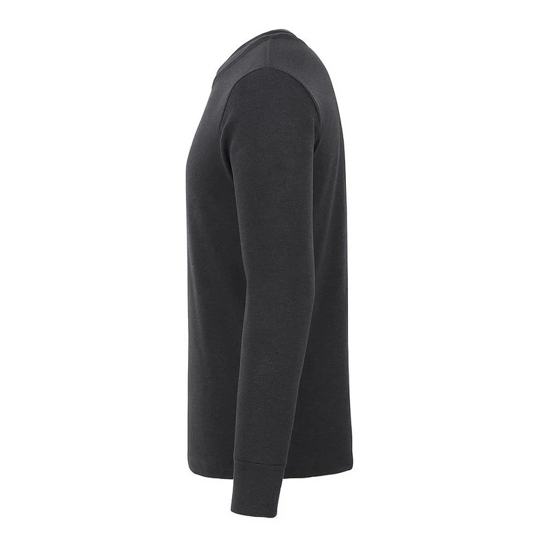Long-Sleeve Blank T-Shirt — Black