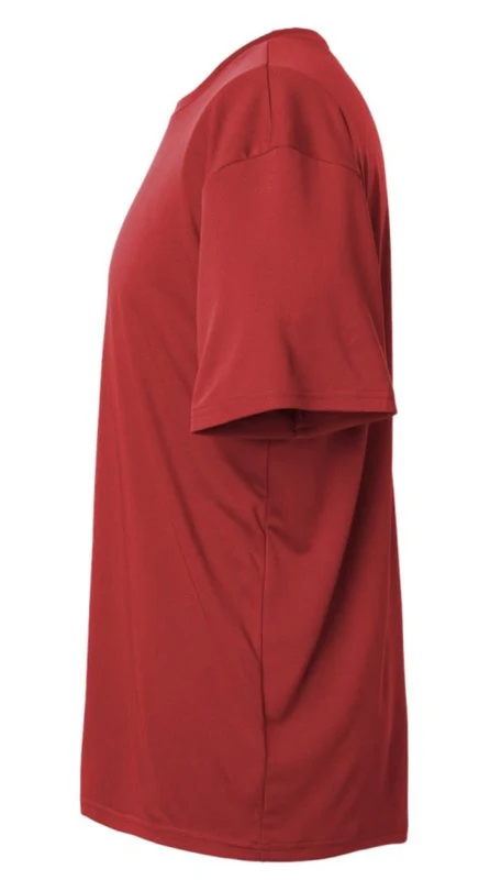 Polyester Sports T-Shirt — Red