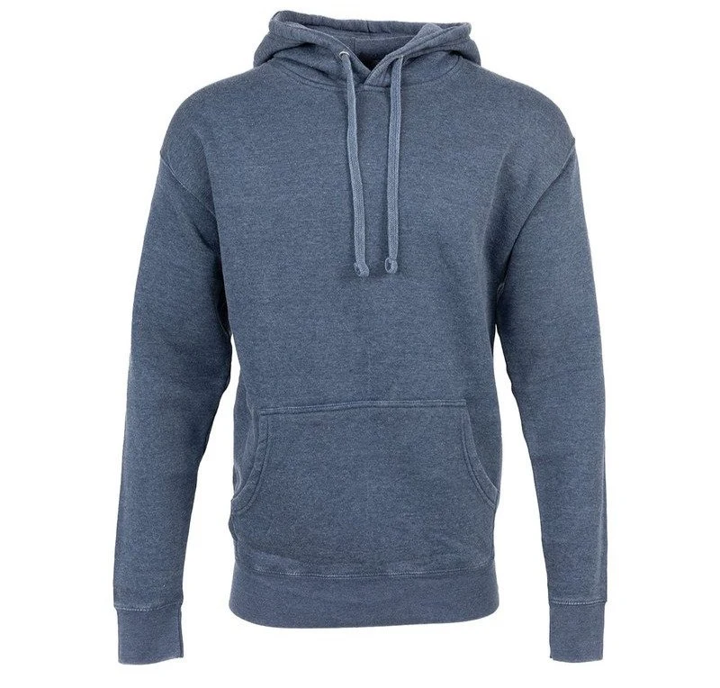 Vintage-Effect Hoodie — Denim