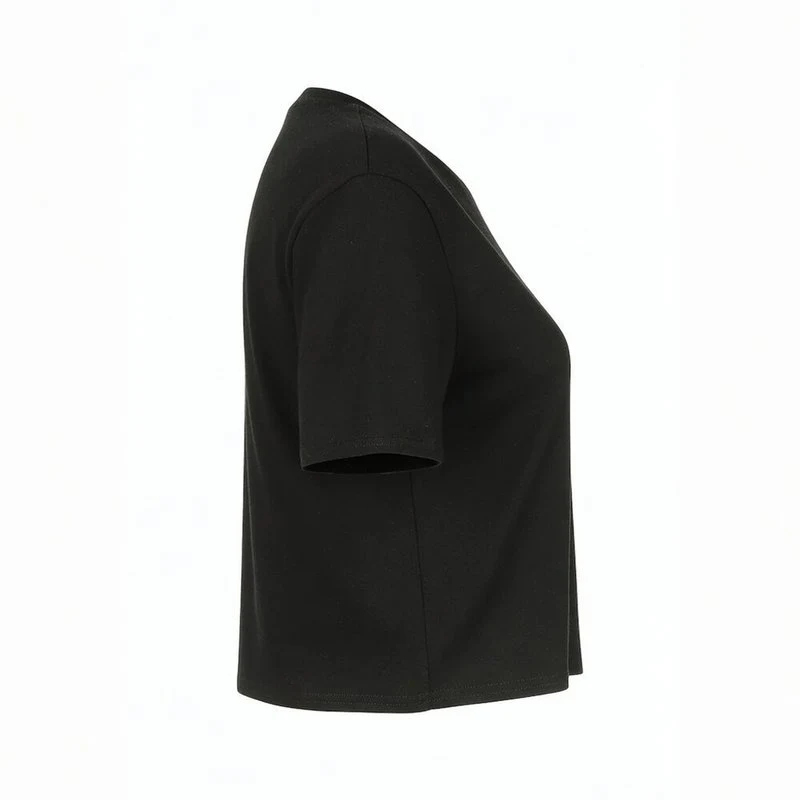 Women’s Cropped T-Shirt — Black