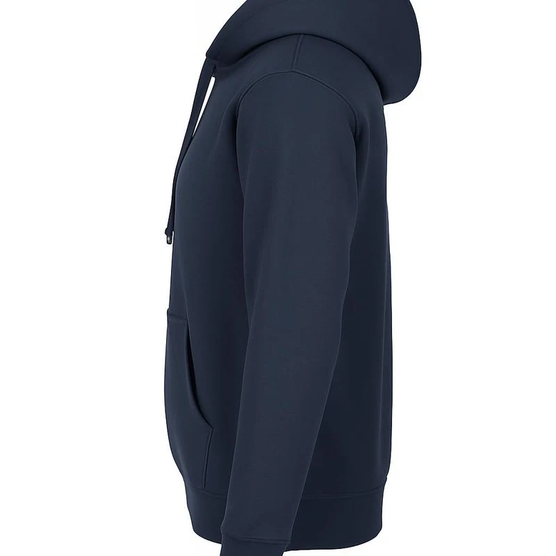 Cotton-Blend Hoodie — Navy
