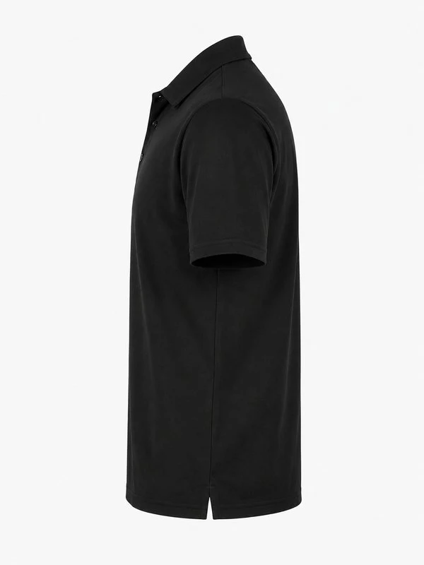 Polyester Polo Shirt — Black